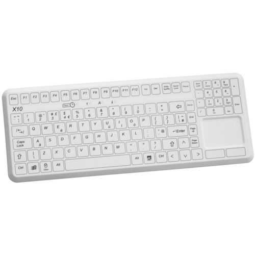 Teclado médico con alfombrilla táctil - X10-MED-OEM - EVO BOARDS - desinfectable / lavable / USB
