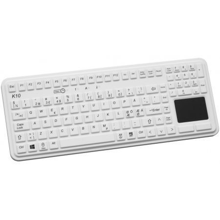Teclado médico con alfombrilla táctil - K10-MED-COMP - EVO BOARDS - lavable / USB
