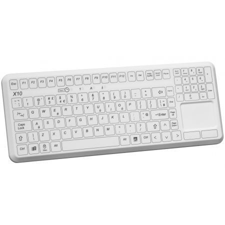 Teclado médico con alfombrilla táctil - X10-MED - EVO BOARDS - lavable / desinfectable / USB