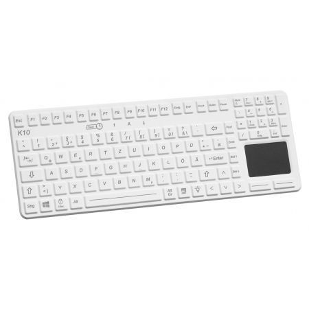 Teclado médico con alfombrilla táctil - K10-MD-OEM-BL - EVO BOARDS - lavable / desinfectable / USB