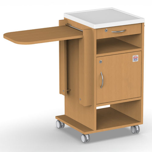 Mesa de cabecera con ruedas - NS-3 - PROMA REHA - con cajones / con bandeja de cama integrada