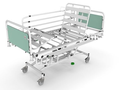 Cama de hospital - SUPERTA H - PROMA REHA - hidráulica / de altura regulable / con ruedas