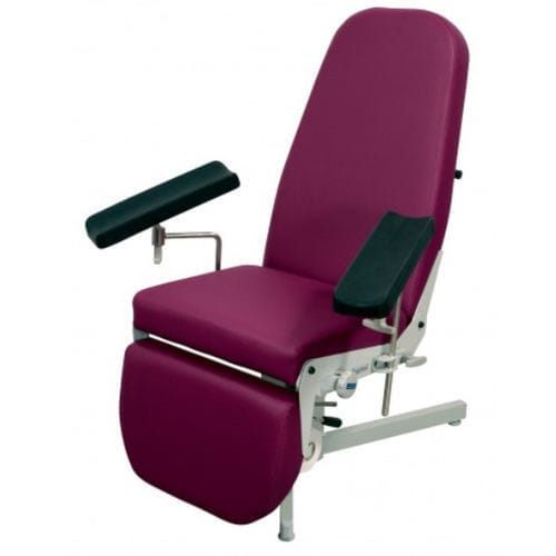 Sillón para extracción de sangre eléctrico - 2571 - Promotal - de altura variable / con reposapiernas / de 3 secciones