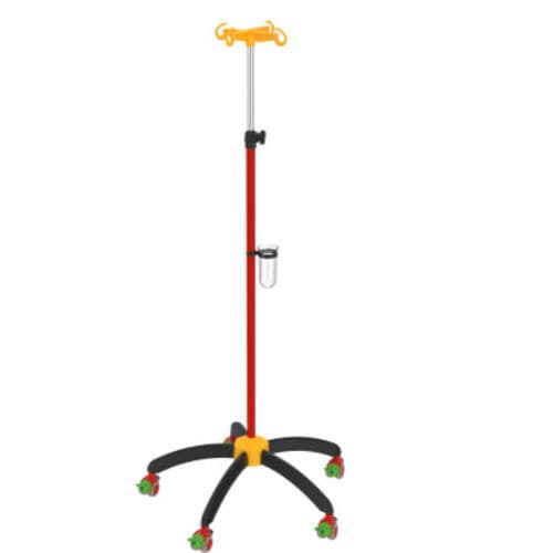 Portasueros pediátrico - I-HA4125 - provita medical - con ruedas / 4 ganchos / para cama