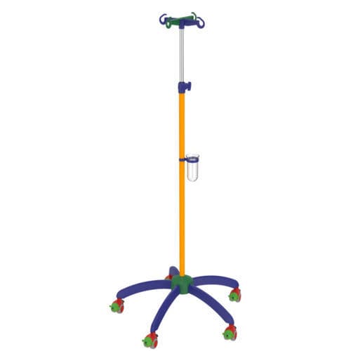 Portasueros pediátrico - I-HA4130 - provita medical - con ruedas / 4 ganchos / para cama