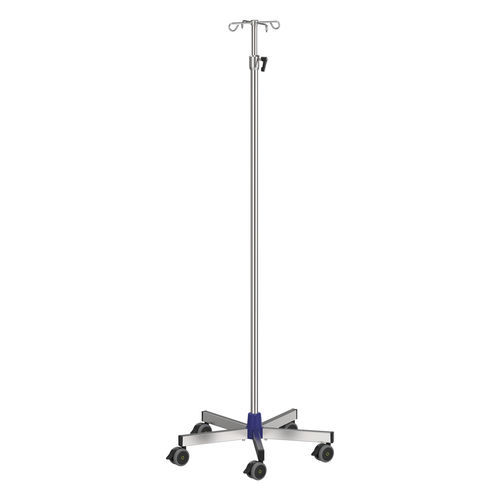 Portasueros con ruedas - I-U02224 - provita medical - 4 ganchos / de acero inoxidable / de altura variable
