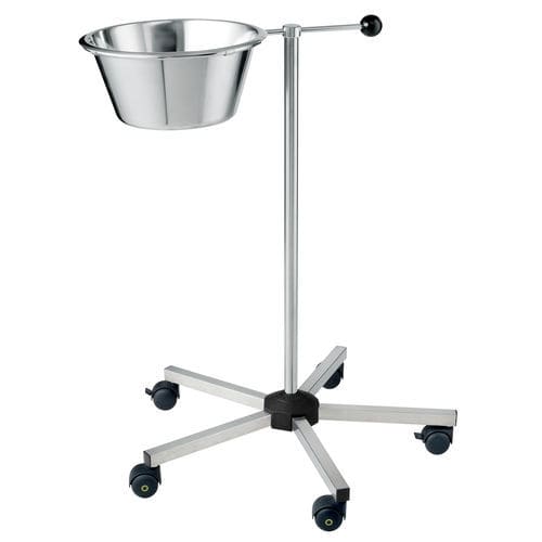 Portacuencos con ruedas - S0111902 - provita medical - de acero inoxidable