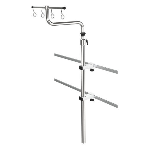 Portasueros de pared - I1002612 - provita medical - en riel / 4 ganchos / de acero inoxidable