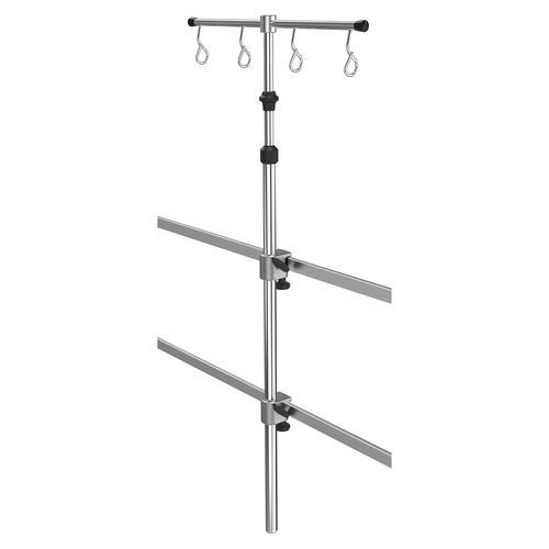 Portasueros de pared - I1002712 - provita medical - en riel / 4 ganchos / de acero inoxidable