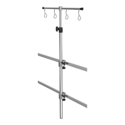 Portasueros de pared - I2003112 - provita medical - en riel / 4 ganchos / de acero inoxidable