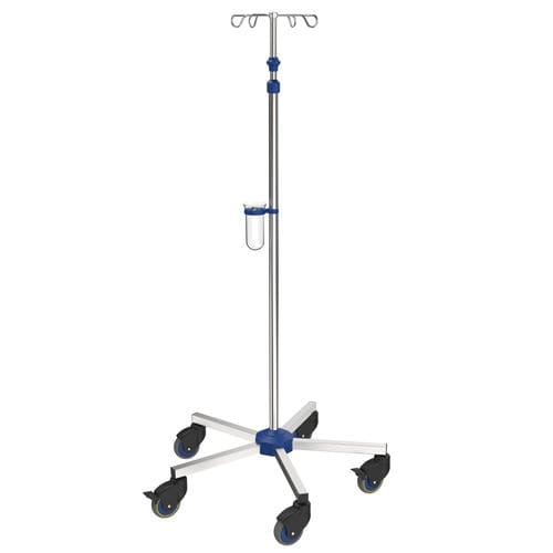 Portasueros con ruedas - I-N42112 - provita medical - 4 ganchos / para cama / de altura variable