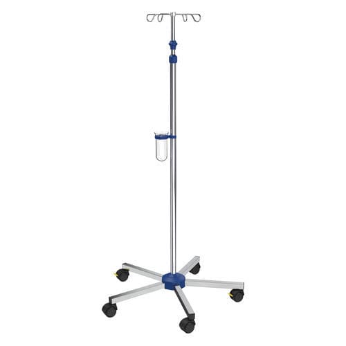 Portasueros con ruedas - I-N41112 - provita medical - 4 ganchos / para cama / de altura variable
