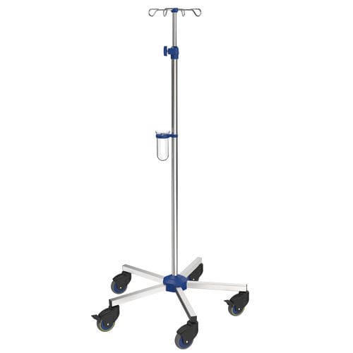 Portasueros con ruedas - I-N42223 - provita medical - 4 ganchos / para cama / de altura variable