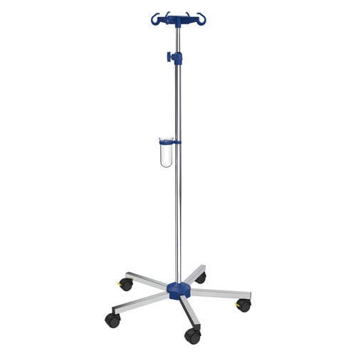Portasueros con ruedas - I-N41221 - provita medical - 4 ganchos / para cama / de altura variable