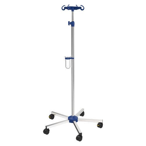 Portasueros con ruedas - I-N41121 - provita medical - 4 ganchos / para cama / de altura variable