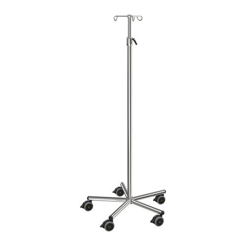 Portasueros con ruedas - I-OPRE01 - provita medical - 3 ganchos / de acero inoxidable / para cama