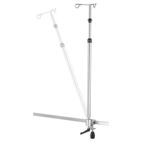 Portasueros de pared - I1000232 - provita medical - en riel / 2 ganchos / con soporte para bomba de infusión