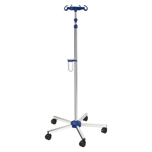 Portasueros con ruedas - I-N11111 - provita medical - 4 ganchos / para cama / telescópico