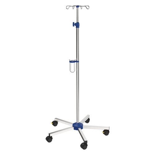 Portasueros con ruedas - I-N11123 - provita medical - 4 ganchos / para cama / telescópico