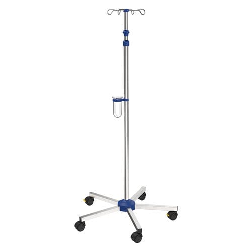 Portasueros con ruedas - I-N11213 - provita medical - 4 ganchos / para cama / telescópico