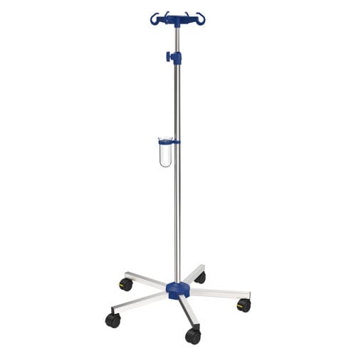 Portasueros con ruedas - I-N11221 - provita medical - 4 ganchos / para cama / telescópico
