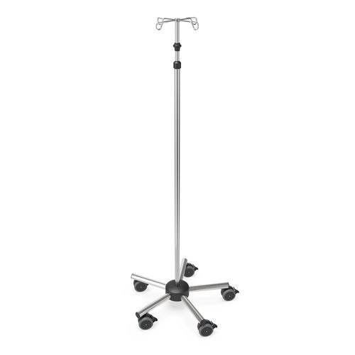 Portasueros con ruedas - I-PRE004 - provita medical - 4 ganchos / de acero inoxidable / de altura variable
