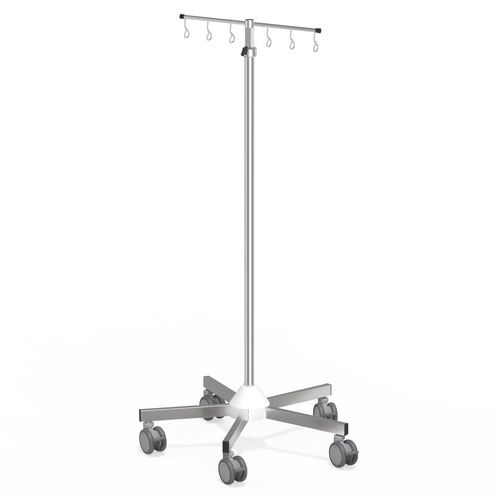 Portasueros con ruedas - I-P02226 - provita medical - 6 ganchos / de acero inoxidable / de altura variable