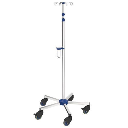 Portasueros con ruedas - I-N12113 - provita medical - 4 ganchos / de acero inoxidable / para cama