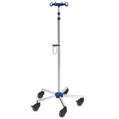 Portasueros con ruedas - I-N12111 - provita medical - 4 ganchos / de acero inoxidable / para cama