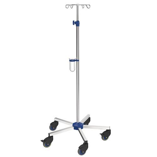 Portasueros con ruedas - I-N42222 - provita medical - 4 ganchos / para cama / de altura variable