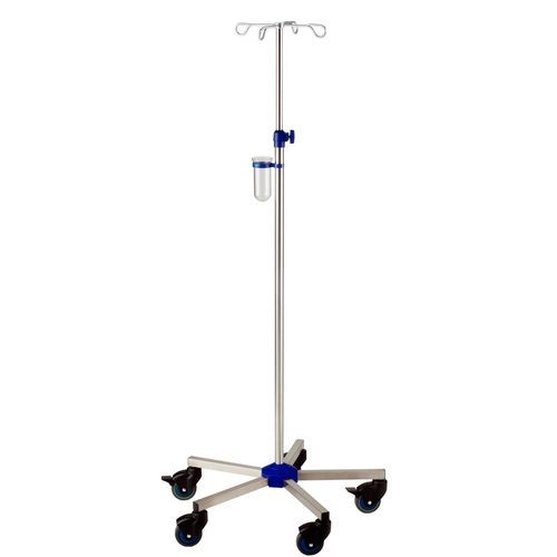 Portasueros con ruedas - I-N12222 - provita medical - 4 ganchos / de acero inoxidable / para cama