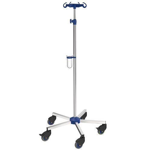 Portasueros con ruedas - I-N12121 - provita medical - 4 ganchos / de acero inoxidable / de altura variable