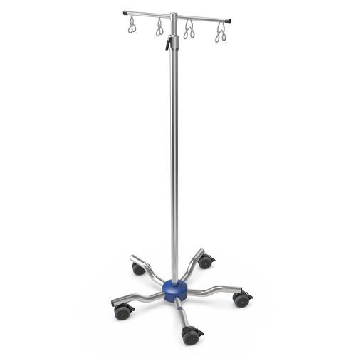 Portasueros con ruedas - I-LOW005 - provita medical - 8 ganchos / de acero inoxidable / de altura variable