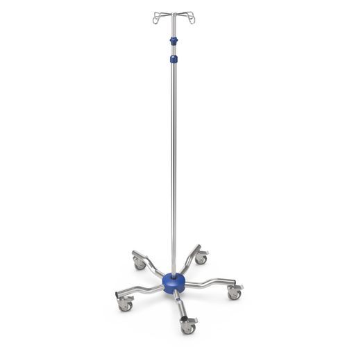 Portasueros con ruedas - I-LOW011 - provita medical - 4 ganchos / de acero inoxidable / de altura variable