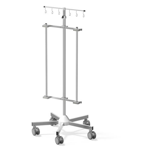 Portasueros con ruedas - I-PB2226 - provita medical - 6 ganchos / de acero inoxidable / de altura variable