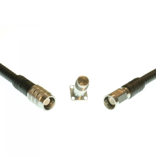 Conector coaxial - NEX10™ - Radiall - RF / para el sector médico / de extensión-retracción