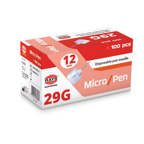 Aguja de inyección de insulina - 100-PEN29G12 - Rays  - estériles / tipo bolígrafo / 29 G