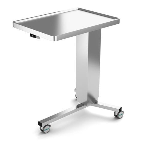 Mesa de Mayo con ruedas - 100 21 series - Remeda - de acero inoxidable