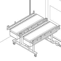 Transportador para servicio de esterilización - Dual loader - Remeda - móvil