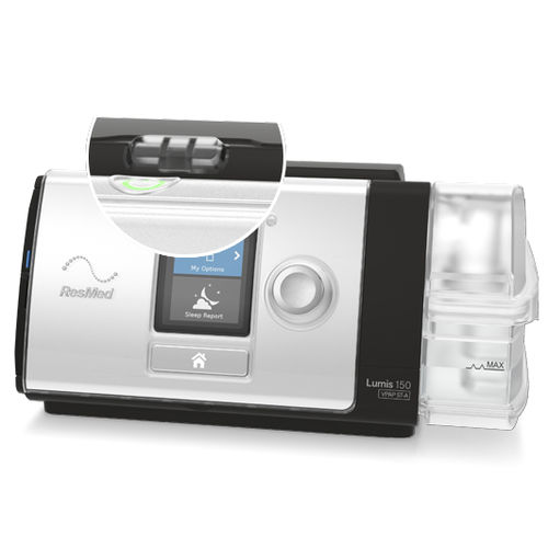 Ventilador para asistencia domiciliaria - Lumis™ 150 VPAP ST-A - ResMed Europe - electrónico / no invasivo / de mesa