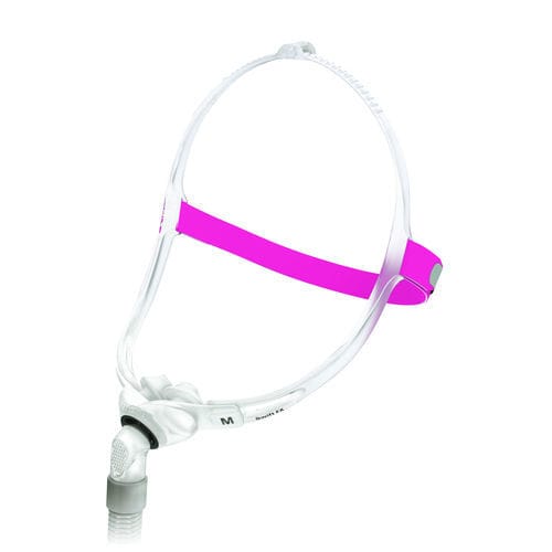 Máscara de ventilación con bigotera - Swift™ FX for Her - ResMed Europe - ajustable / transparente