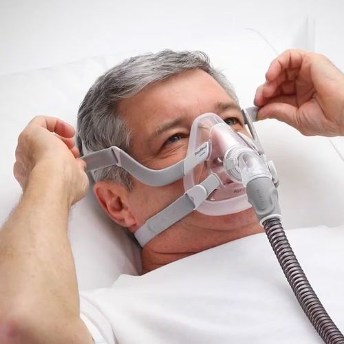 Máscara de ventilación para terapia CPAP - AirFit™ F20 - ResMed Europe - de silicona / ajustable / transparente