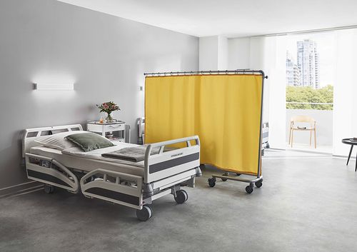 Biombo médico móvil - FG95 - Ropimex R. Opel  - telescópico / 2 paneles / de aluminio
