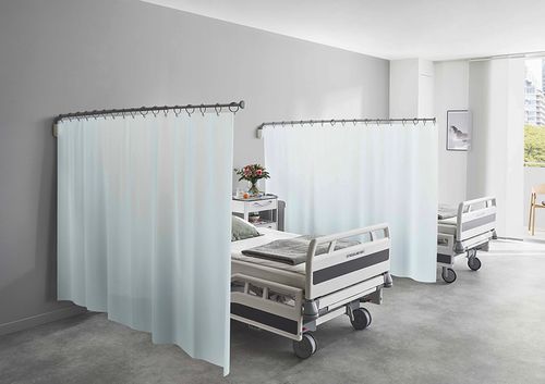 Biombo médico telescópico - RTS - Ropimex R. Opel  - de habitación de hospital / lavable / antibacterias