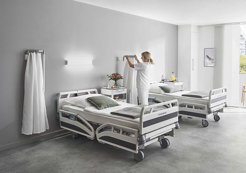 Biombo médico telescópico - RTI - Ropimex R. Opel  - de habitación de hospital / lavable / antibacterias