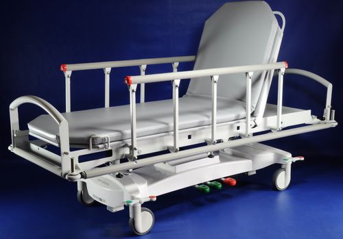 Carro camilla de transporte - GOLEM EME - RQL - GOLEM tables - hidráulico / de altura variable / 2 secciones