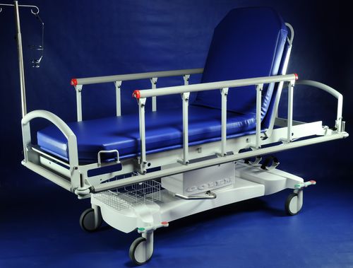 Carro camilla de transporte - GOLEM TRANS - RQL - GOLEM tables - manual / de altura variable / de 2 secciones