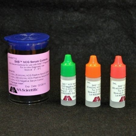Kit de reactivos en solución - 087712 - SA Scientific - de control de calidad / líquido / de hCG
