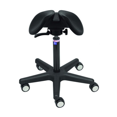 Taburete para consulta médica - LIGHT SWING - Salli Systems - de altura variable / con ruedas / con forma de silla de montar