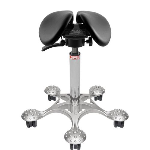 Taburete para consulta médica - SMALL SWINGFIT - Salli Systems - de altura variable / con ruedas / con forma de silla de montar
